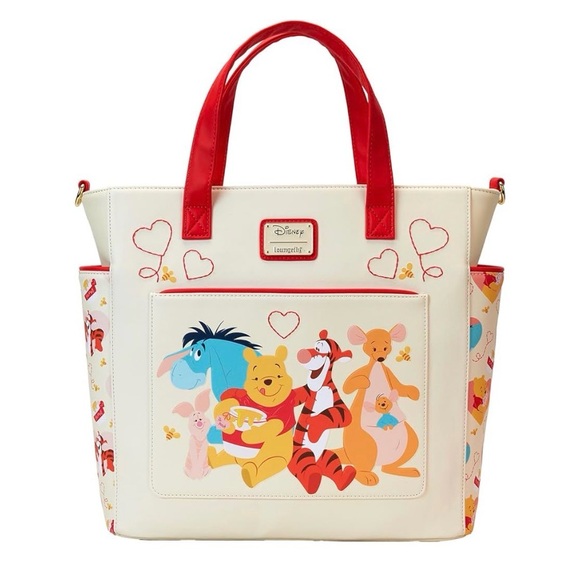 Loungefly Handbags - BNWT Loungefly Disney Winnie The Pooh Love Convertible Backpack and Tote Bag